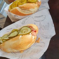 Danish & Danish Curry in Medium Size at Coney 1871 - Kiosk in Wismar