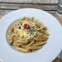 Vegan cheese pasta   at Madal Food in Budapest
