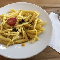 Carrot ginger pasta  at Madal Food in Budapest