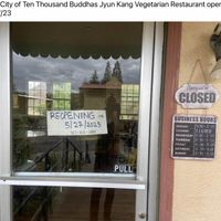 Reopens soon!   at Jyun Kang Vegetarian Restaurant in Ukiah