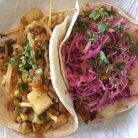 Ranchero and Rico Ocho tacos ($3.75 each, except on Taco Tuesdays when you can get two for $5.25) at Taco Ocho in Frisco