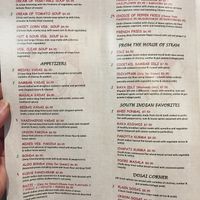 Menu 4 at Adyar Ananda Bhavan A2B in South Plainfield