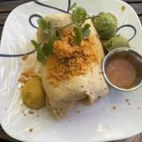 Vegan bean burrito   at ChocolaTree Organic Oasis in Sedona