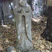 Courtyard sculpture  at ChocolaTree Organic Oasis in Sedona