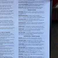 Vegan menu (2/2021) at Red Scooter Deli in Paso Robles