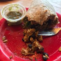 seitan burrito!  at Bueno Y Sano in South Burlington