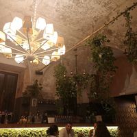 Inside restaurant at L'OV Osteria Vegetariana in Florence