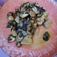 Spy Spezzatino with mushrooms #Veganuary at L'OV Osteria Vegetariana in Florence