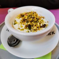 Pistacchio cake #Veganuary at L'OV Osteria Vegetariana in Florence