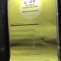   at L'OV Osteria Vegetariana in Florence