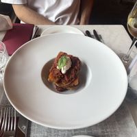 Sun dried tomatoes, almond ricotta & crunchy bread  at L'OV Osteria Vegetariana in Florence