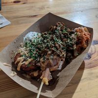 Kimchi waffle dog at Veg Machine in Tallinn
