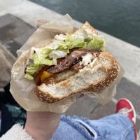 Smäsh burger  at Veg Machine in Tallinn