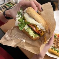 Beyond burger. Best vegan burger I have ever had.  at Veg Machine in Tallinn