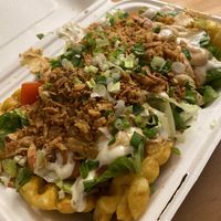 Loaded fries. Never seen this before in a vegan edition. Amazing!  at Veg Machine in Tallinn