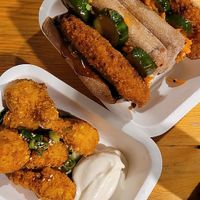 Vegan wings and sandwich at Veg Machine in Tallinn