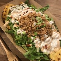 loaded fries  at Veg Machine in Tallinn