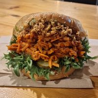 Mother trucker burger at Veg Machine in Tallinn