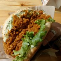 Mother Trucker burger  at Veg Machine in Tallinn