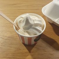 Soft serve ice cream at Veg Machine in Tallinn