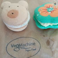 Macarons (almond and pistachio) at Veg Machine in Tallinn