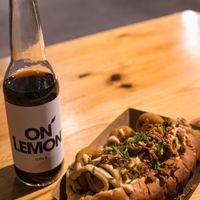 The king of not dogs with beyond sausage at Veg Machine in Tallinn