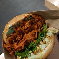 Mother trucker burger at Veg Machine in Tallinn