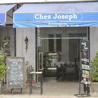 Outside of restaurant at Chez Joseph in Vientiane
