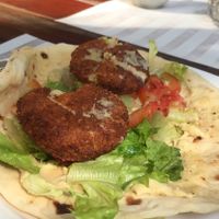 Falafel sandwich  at Chez Joseph in Vientiane