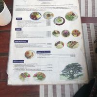 Menu as of feb 6 2020 at Chez Joseph in Vientiane