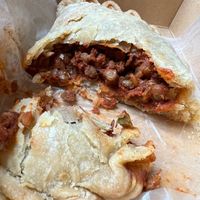 Savory lentil ‘Sloppy Joe’ hand pie   at Black Currant Bakehouse in Union Pier
