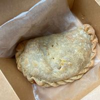 Savory lentil ‘Sloppy Joe’ hand pie  at Black Currant Bakehouse in Union Pier