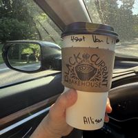 Vanilla latte with oat milk!!  at Black Currant Bakehouse in Union Pier