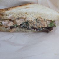 Chickpea salad sandwich at Black Currant Bakehouse in Union Pier