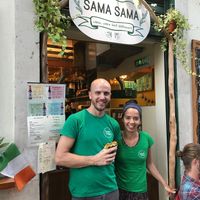 the front of the building featuring the owner at Sama Sama Catering in Lisbon