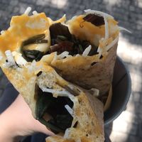 Crêpe with vegan cheese, sundries tomatoes and spinach  at Sama Sama Catering in Lisbon