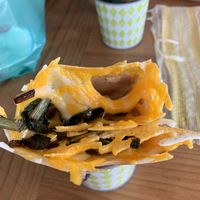 Savory crepe with vegan cheese  at Sama Sama Catering in Lisbon