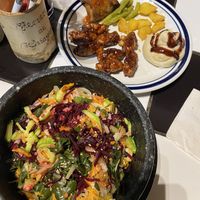 Bibimbap & Loving Hut set  at Loving Hut - San Cristobal in San Cristobal De Las Casas