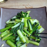 Grilled water spinach at Monsoon Cafe - Aqua City Odaiba in Tokyo