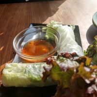 Spring rolls at Monsoon Cafe - Aqua City Odaiba in Tokyo