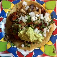 Quesataco   at La Taqueria Vegiee in Tijuana