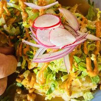 Tacos de papá   at La Taqueria Vegiee in Tijuana