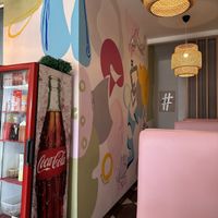 Cute inside   at La Taqueria Vegiee in Tijuana