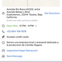 The location has changed. This is the new location information.  at La Taqueria Vegiee in Tijuana