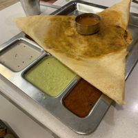 Dosha with mushrooms and onions: delicious!  at Saravana Bhavan - Silom in Bangkok