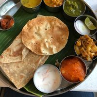 Northern Indian thali at Saravana Bhavan - Silom in Bangkok