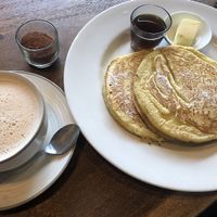 Chai and pancake at Clear Cafe in Ubud