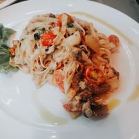 Vegan alfredo,  not bad but not creamy as described at Clear Cafe in Ubud