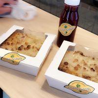 Moussaka and beetroot/ginger/apple/carrot-juice at Vegan Nation in Athens