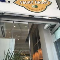 Entrance at Vegan Nation in Athens